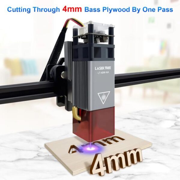 LT-40W-AA 5W 12V kék lézer modul gravírozáshoz, vágáshoz