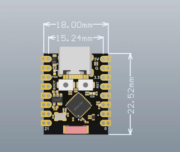 ESP32-C3 super mini fejlesztőpanel WiFi, BT5.0