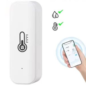 Mini okoshőmérő higrométer WiFi-s, Tuya kompatibilis