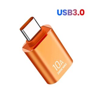 USB OTG átalakító Type-C-ről USB-A-ra 10A-ig