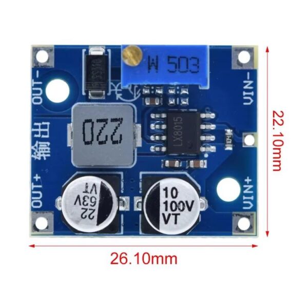 LX8015 1.5A-es kapcsolóüzemű tápegység 80V-ig