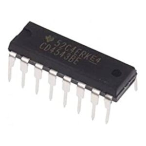 CD4543B CMOS BCD-7 szegmenses LCD vezérlő IC