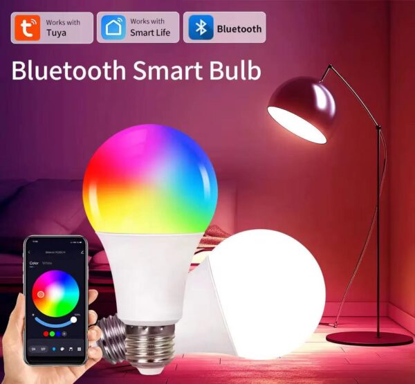 Okos RGB égő, Tuya kompatibilis, bluetooth kapcsolattal